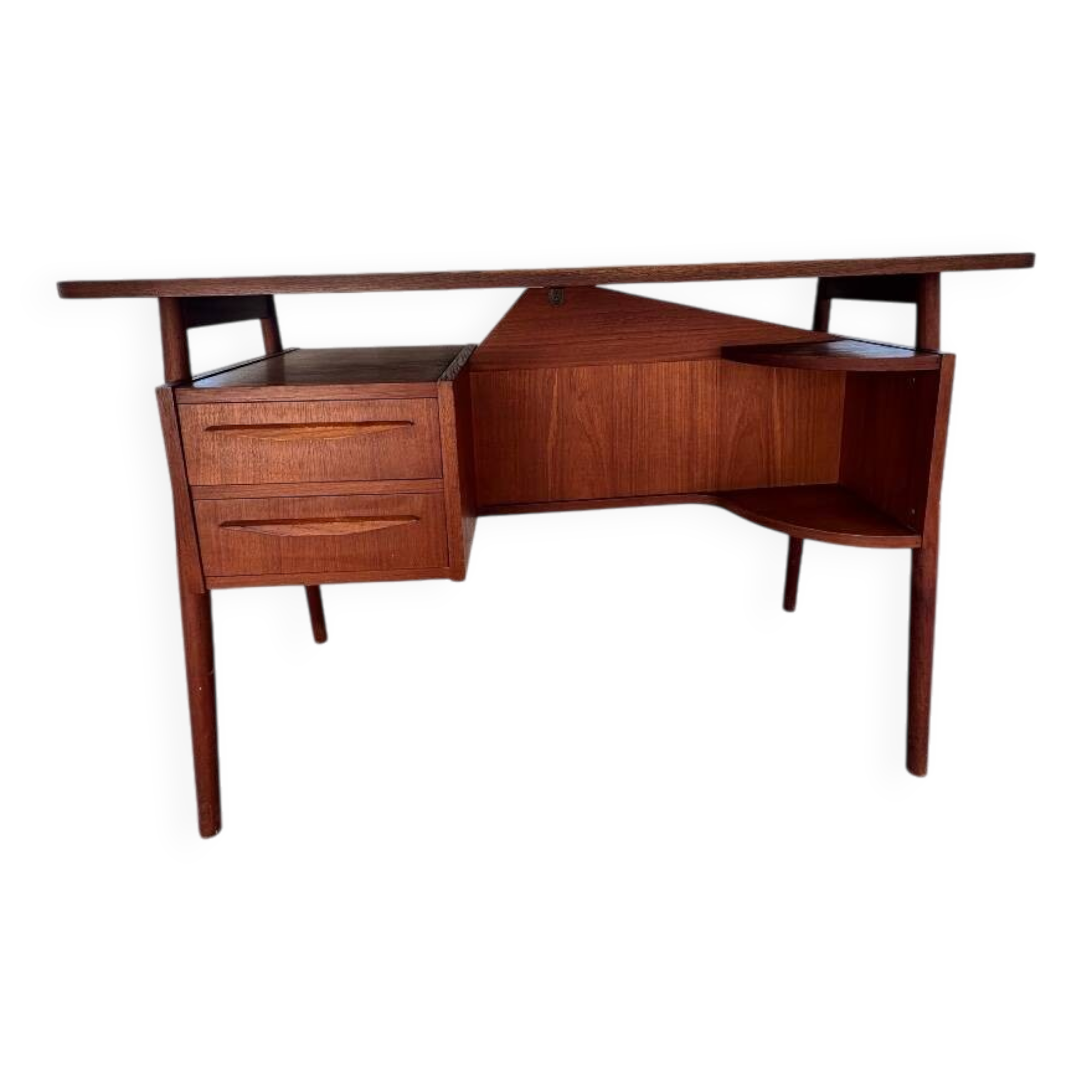 Teak desk by Gunnar Nielsen Tibergaard for Tibergaard, Denmark, 1960s