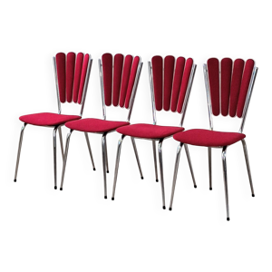 Lot de 4 chaises pétales