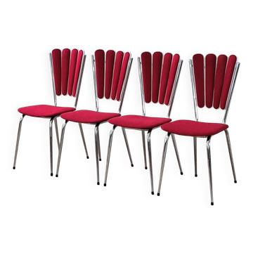 Lot de 4 chaises pétales