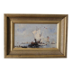 Bazil (20th century) oil on panel 'French boats setting out to sea'