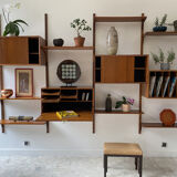 Set "Royal System" 4 teak columns by Poul Cadovius 1970
