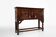 Antique 16th century Spanish carved cabinet in oak.