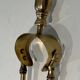 Neoclassical Fire Necessity in Polished Brass on Stand