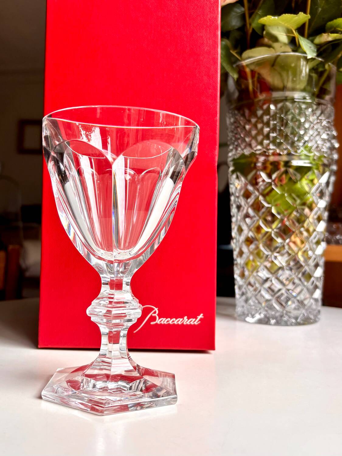 Harcourt verre à eau dans sa boîte Baccart