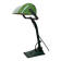 Lampe de banque vintage en émail vert, années 1950
