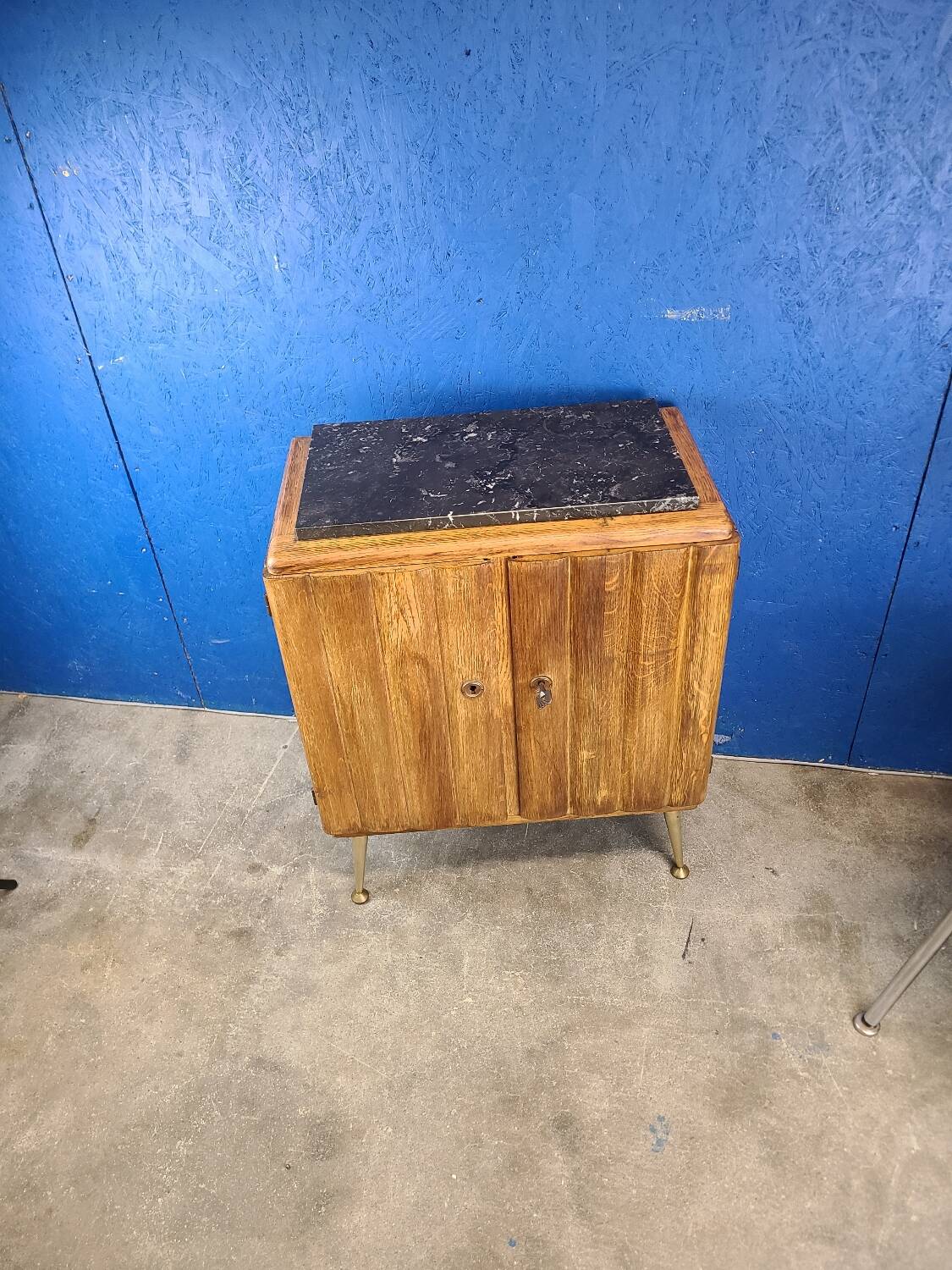 End table, vintage art deco bedside