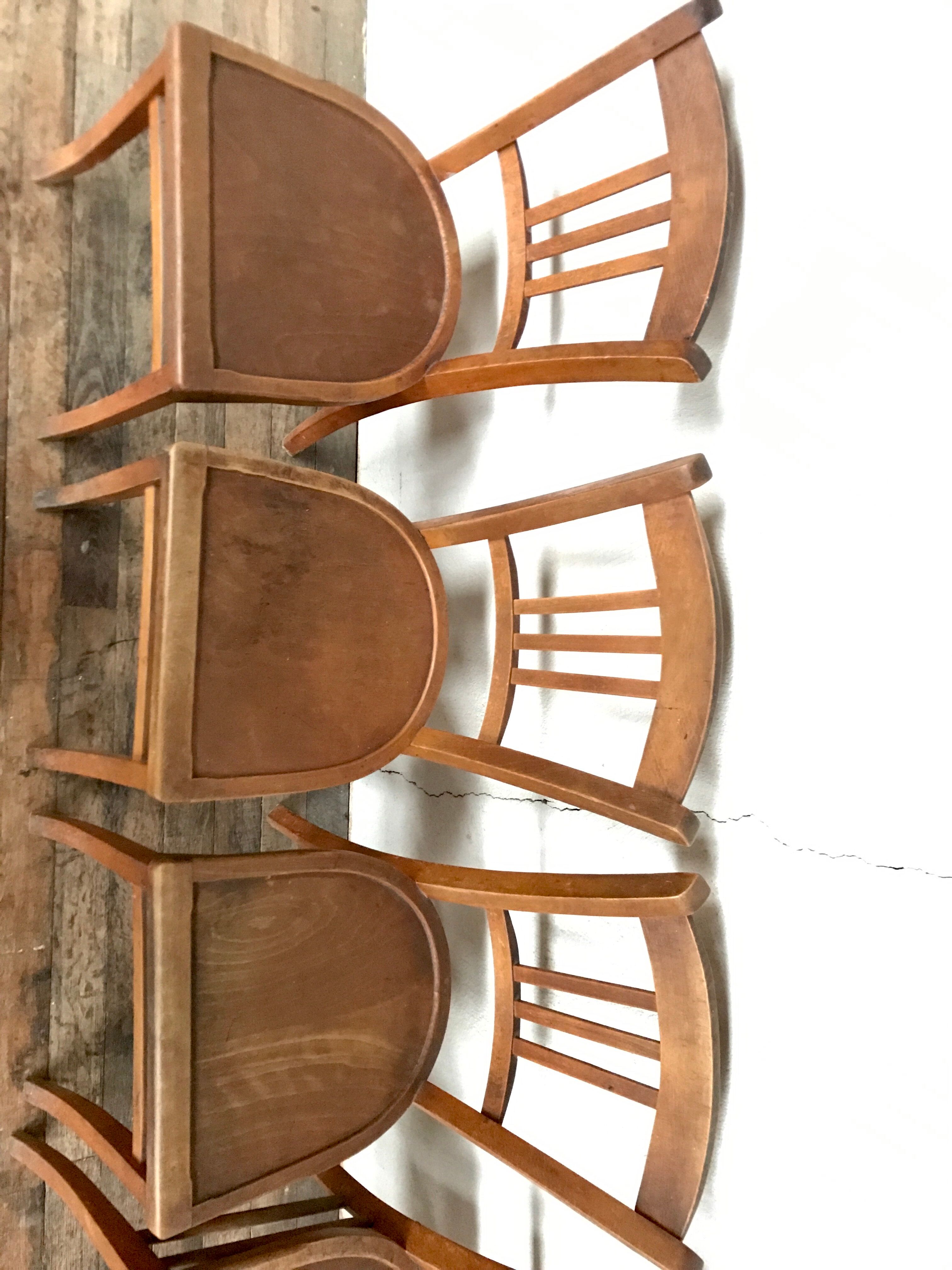 Série de 6 chaises bistrot Luterma vintage