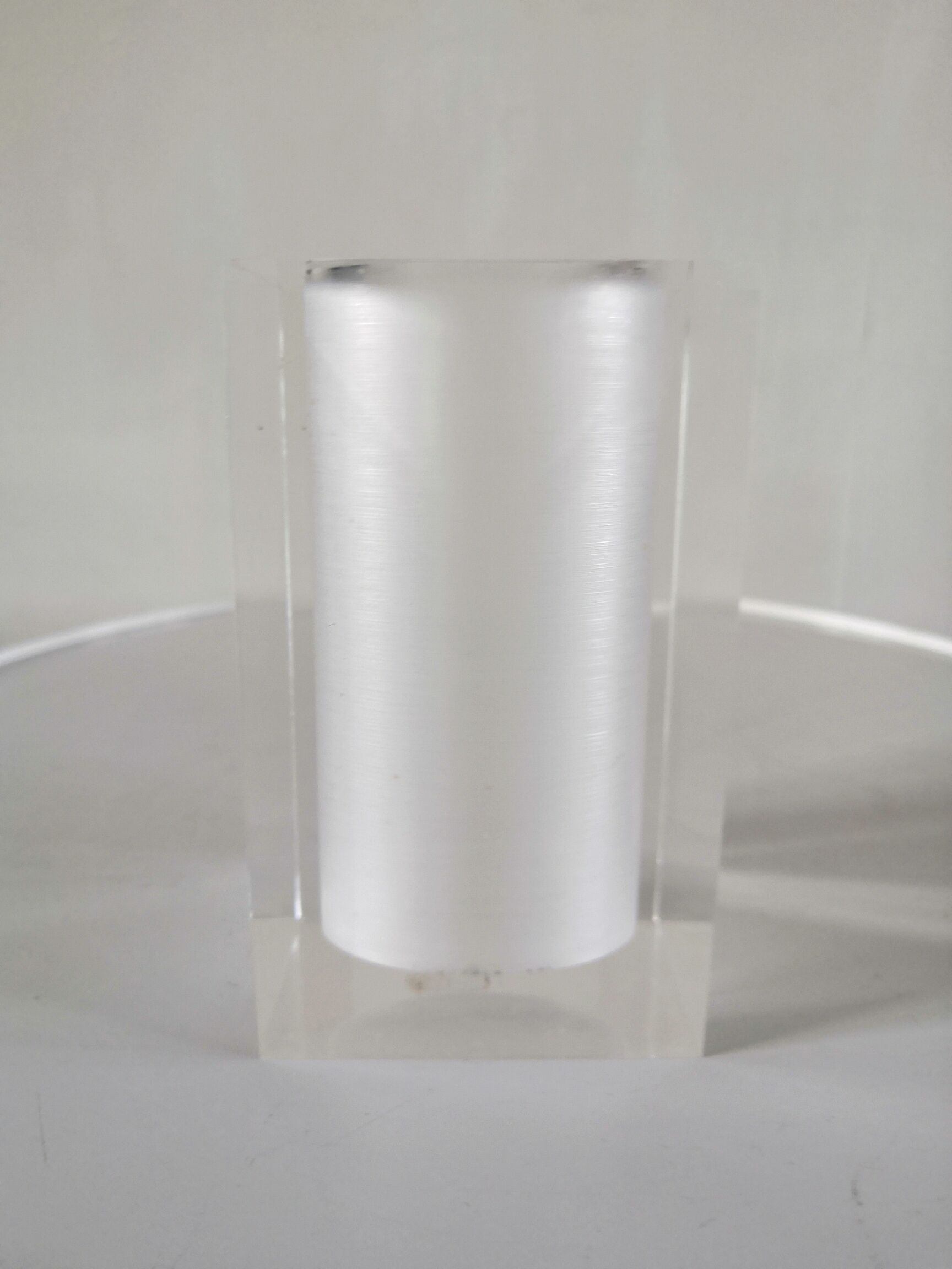 Plexiglas pencil holder design 70s