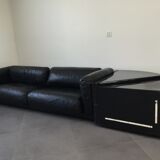 Cini Boeri - Sofa Gradual Lounge Black Leather Knoll/Gavina