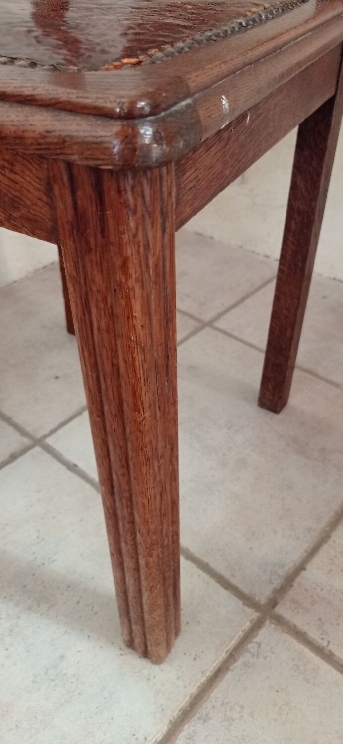 Chaise en cuir