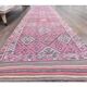 Vintage Turkish hand-knotted tribal runner 80	x378