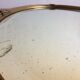 Miroir biseauté oval bois doré 50x80cm