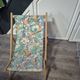 children's deck chair jungle lion fabric