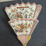 Earthenware wall bouquet vase