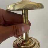 2 gold metal curtain tieback hooks