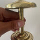 2 gold metal curtain tieback hooks