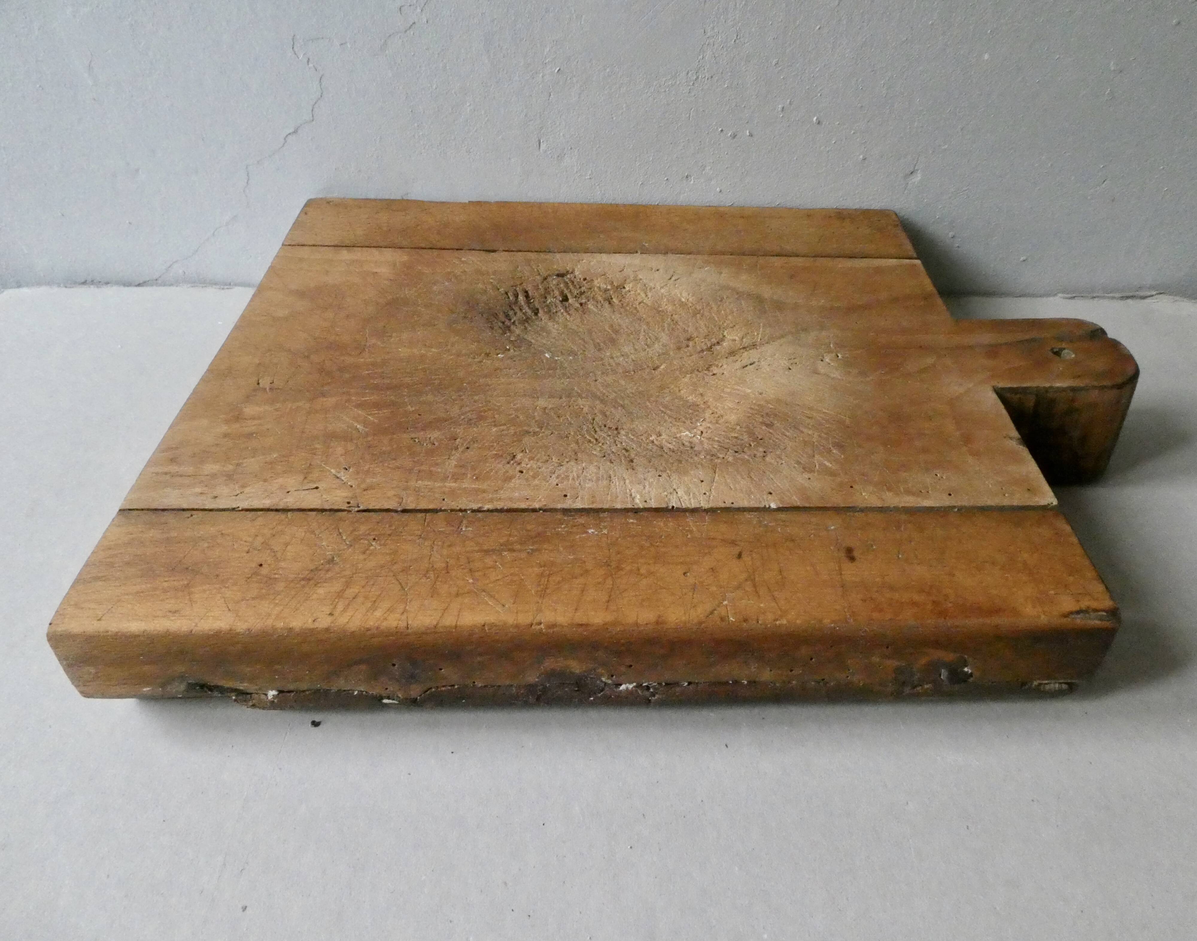 Cutting board, raw wooden log, 34 by 45 cm