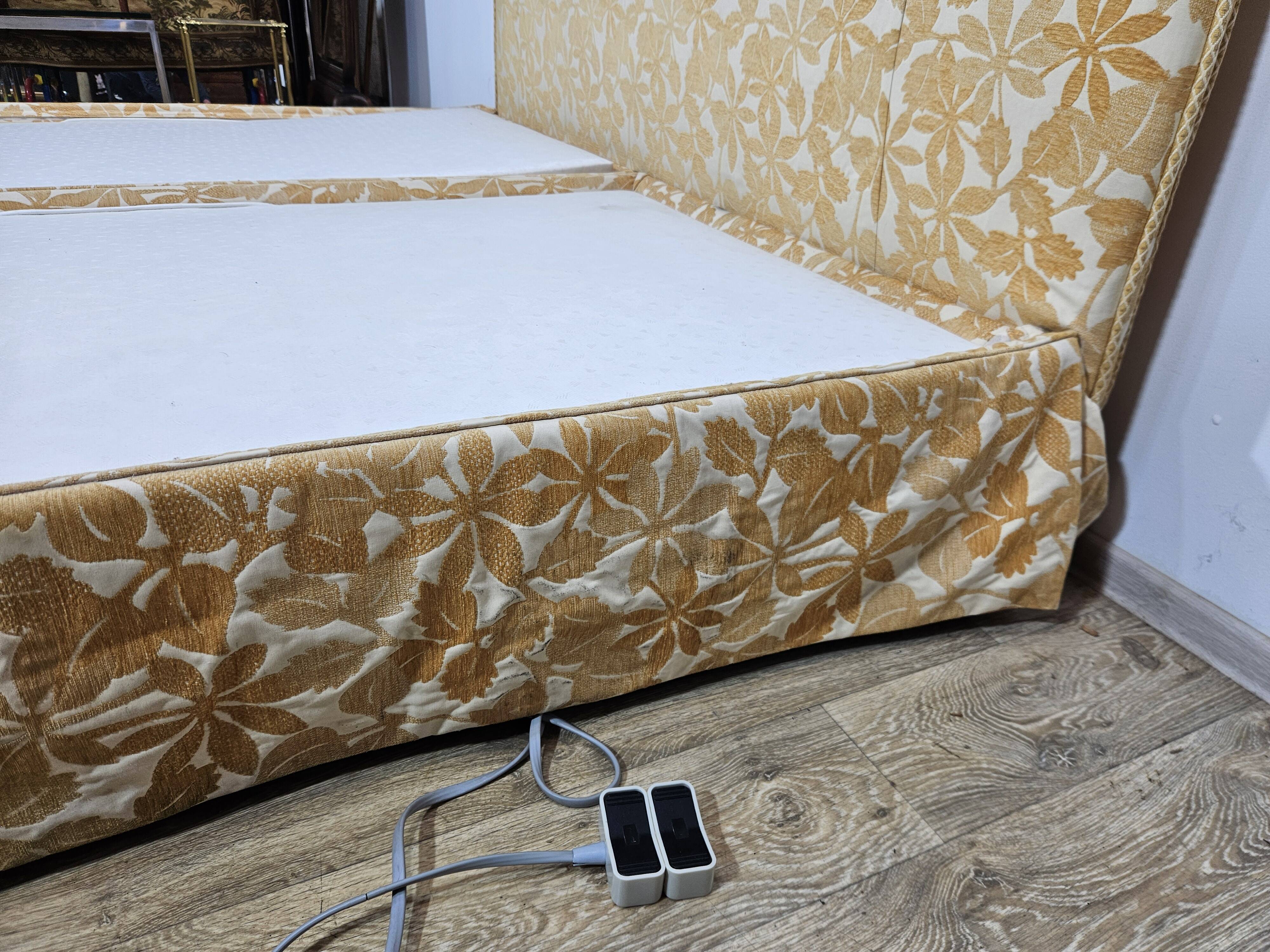 Exclusive Dual electric bed 200 cm x 200 cm - Vintage Gold 1970s.