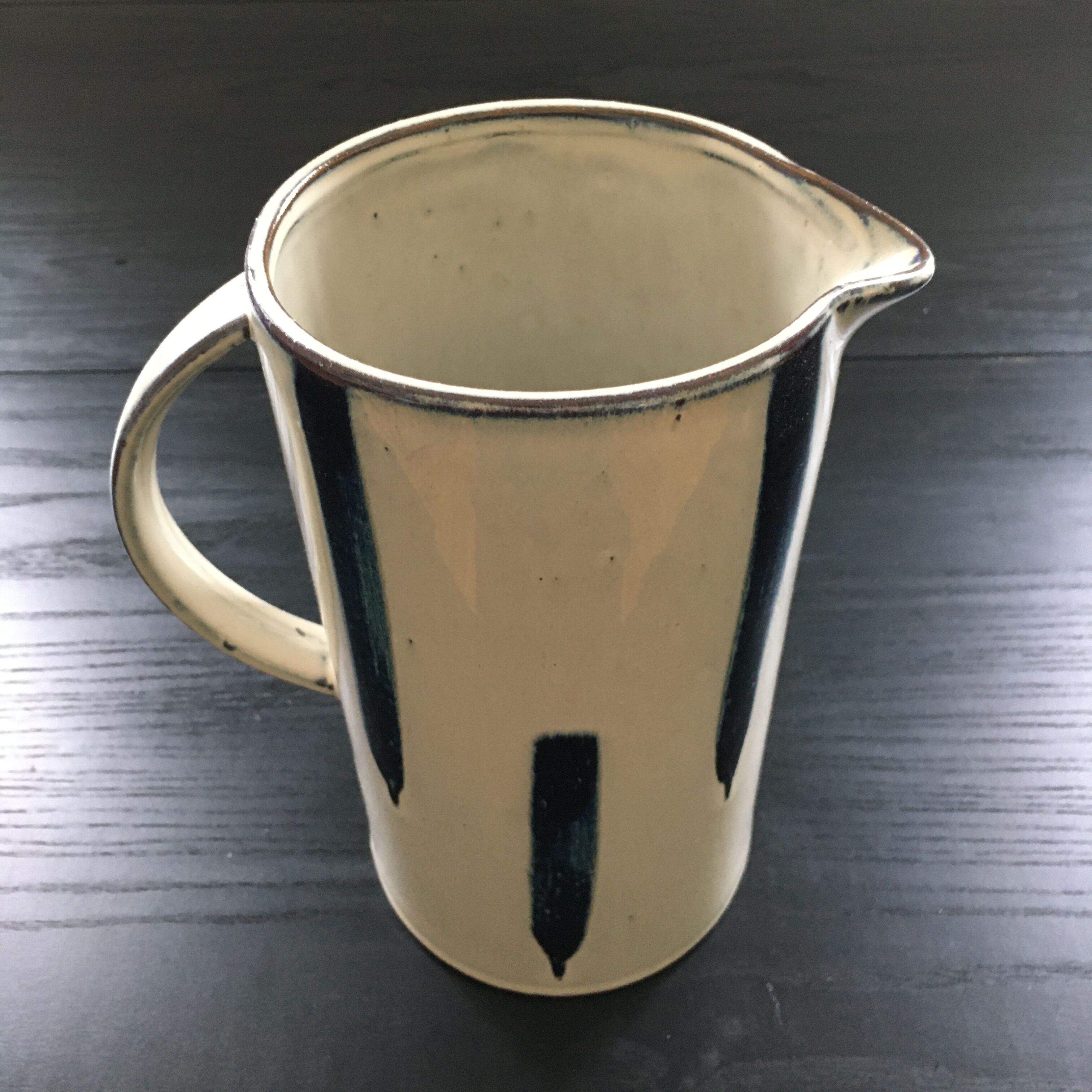Scandinavian pitcher blue decor