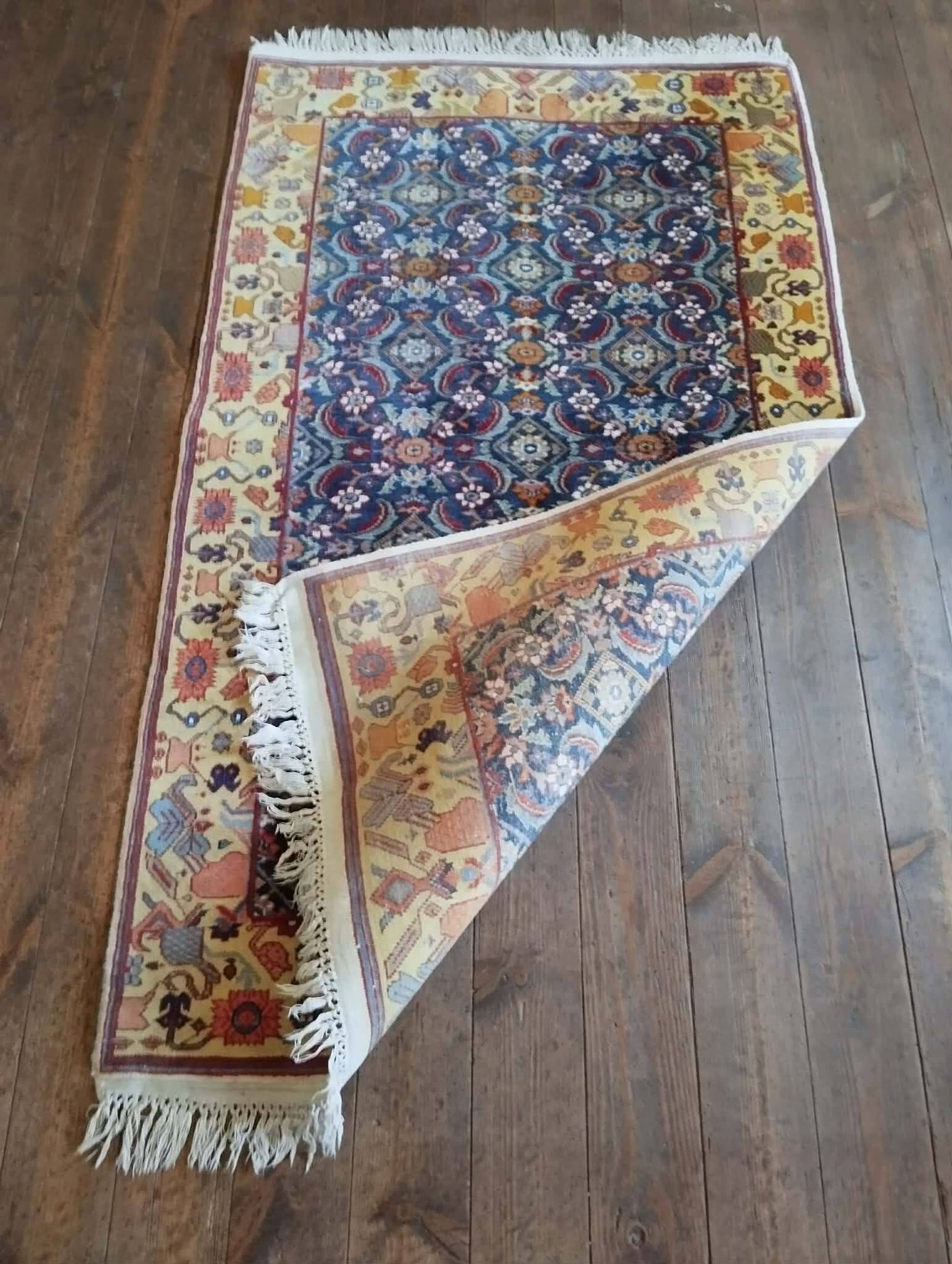 Tapis Indo Herati fait main 157x90cm