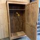 Grande armoire penderie hêtre brut