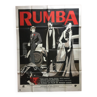 Affiche cinéma originale "La Rumba" Roger Hanin, Michel Piccoli 120x160cm 1987