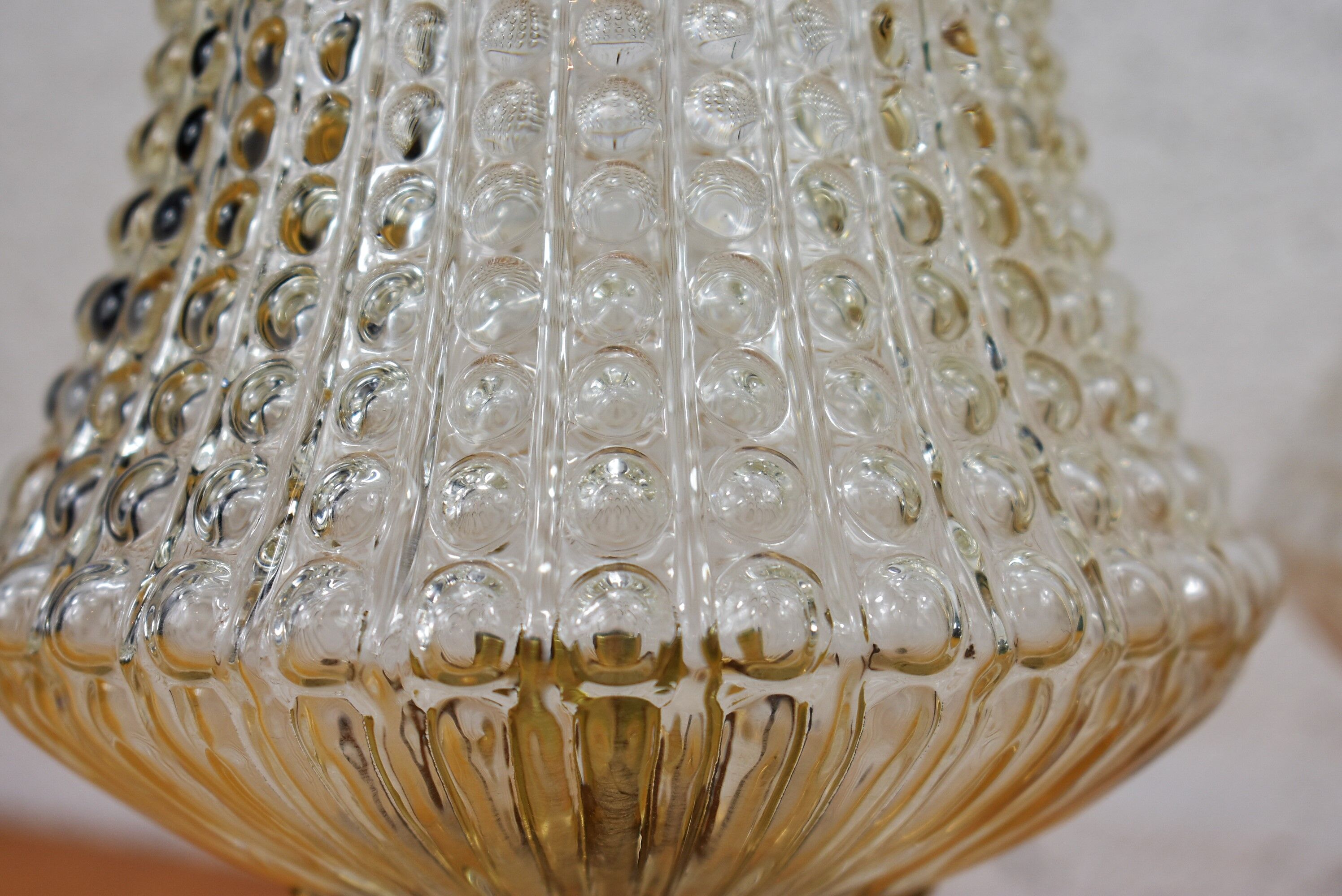 Vintage wall lamp 2 glass lamps.