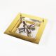 Brass and murano glass flush mount light by La Murrina Italy