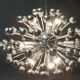 Lustre vintage spoutnik en chrome de Goffredo Reggiani, Italie 1970