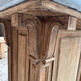 Solid oak bar counter