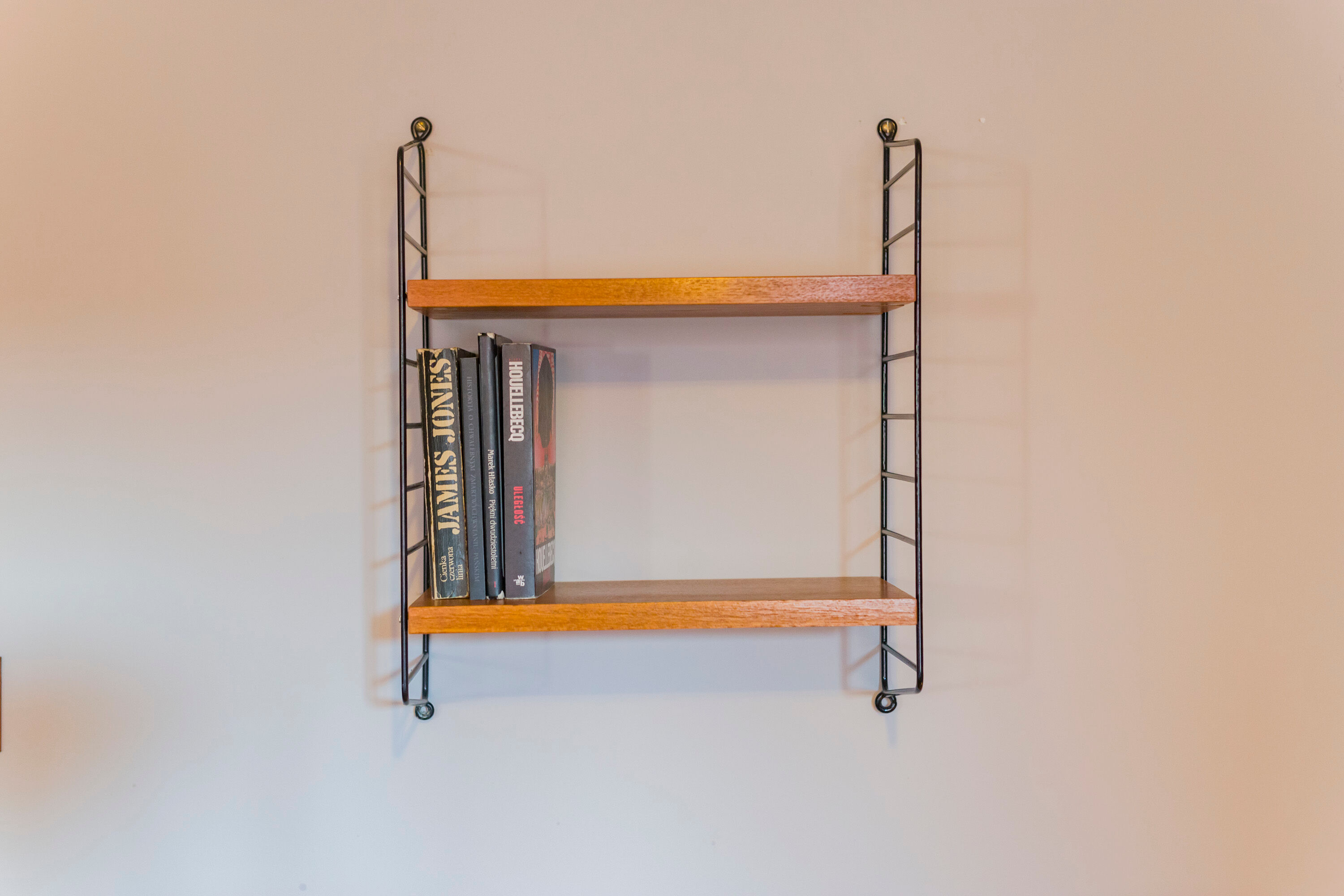 Teak Modular Wall Shelf by Nils Strinning for String, 1960s