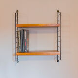 Teak Modular Wall Shelf by Nils Strinning for String, 1960s