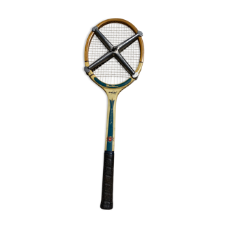 Raquette tennis cadre bois vintage