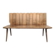 Midcentury brutalist oak bench 1960
