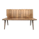Midcentury brutalist oak bench 1960