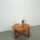 Table basse ronde en teck Niels Bach Danemark
