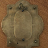 Vintage Brass Hanging Thermometer