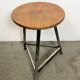 Black Industrial Workshop Stool, 1960s