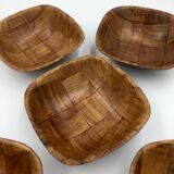 Set of 5 banana leaf dishes