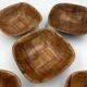 Set of 5 banana leaf dishes