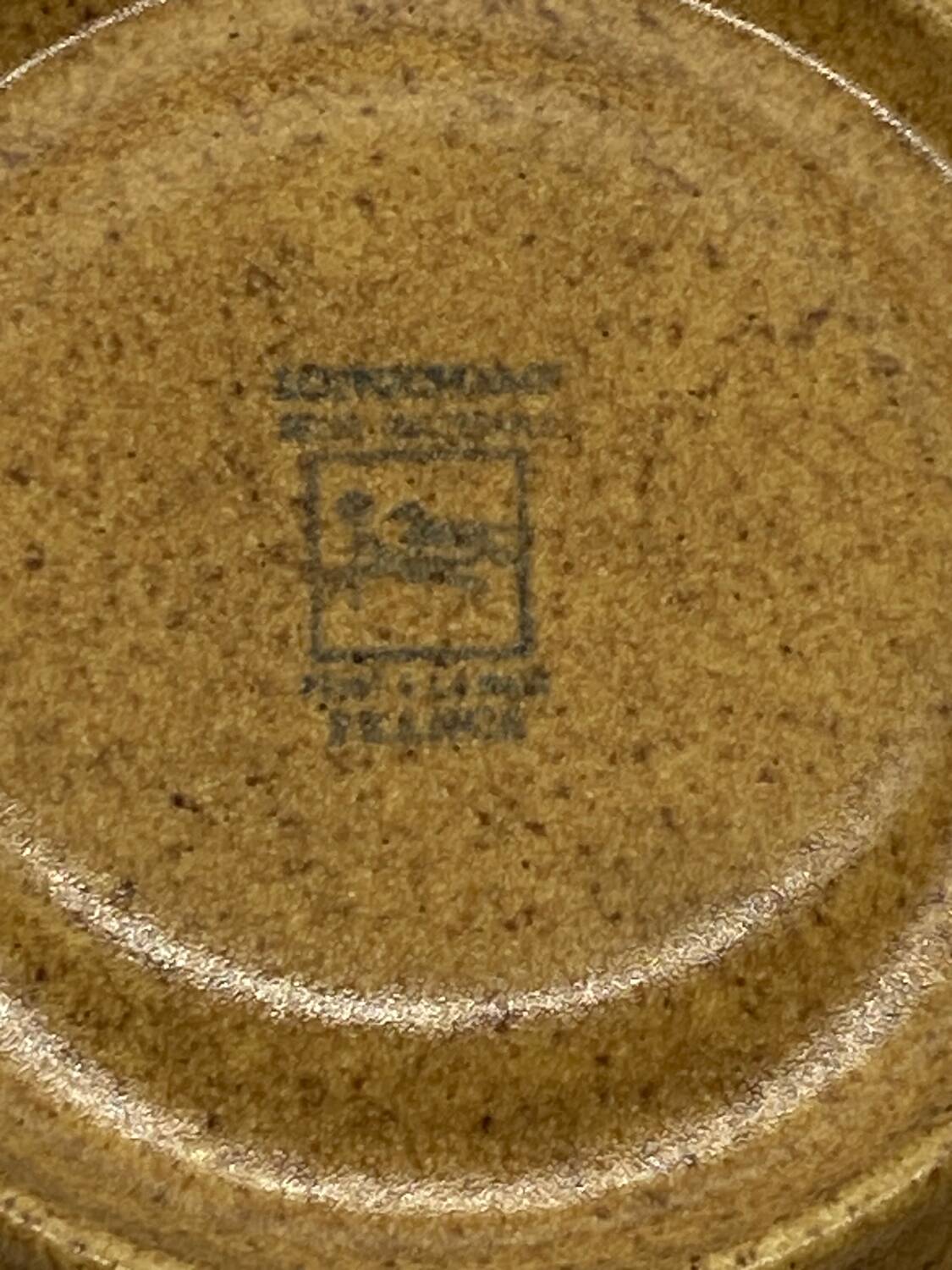 Vintage Longchamp ceramic breakfast service, stoneware