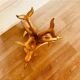 Table basse 3 dauphins en laiton