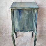 Chevet ancien patiné bleu