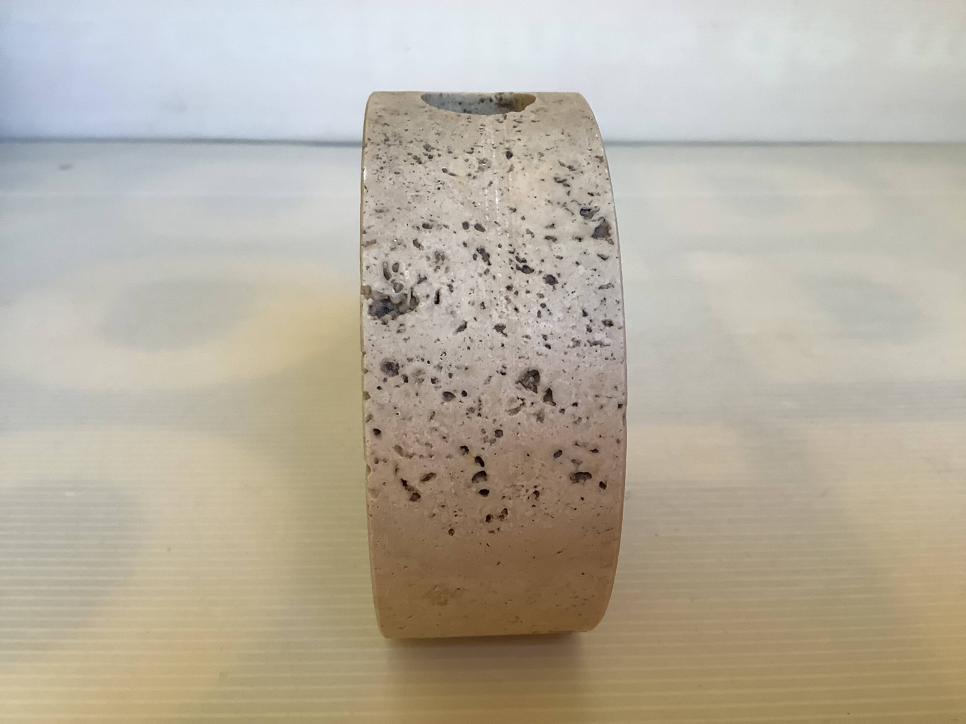 Fratelli Mannelli travertine soliflore vase