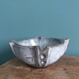 Mortar, ashtray, empty pocket, stoneware signed Les poteries de la Vallée Noire