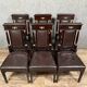 Série de 6 chaises Empire en acajou et bronze doré vers 1850