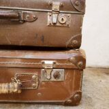Duo of old suitcases