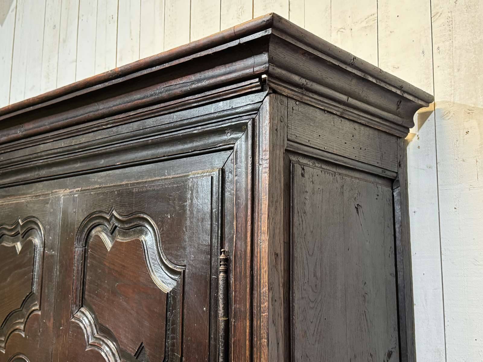 18th-century oak wardrobe