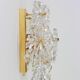 Magnificent pair of crystal wall lights by Kinkeldey, Germany, 1970s.