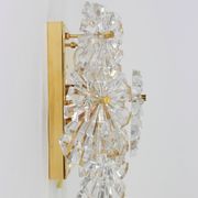 Magnificent pair of crystal wall lights by Kinkeldey, Germany, 1970s.